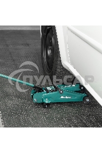 Домкрат гидравлический подкатной Сибртех 2т, 127-330 мм, в пласт. кейсе