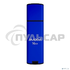 Флешка USB Maxvi MP2 blue (FD16GbUSB20C10MP2), 16Gb, USB 2.0, R/W 15/5, синий/черный