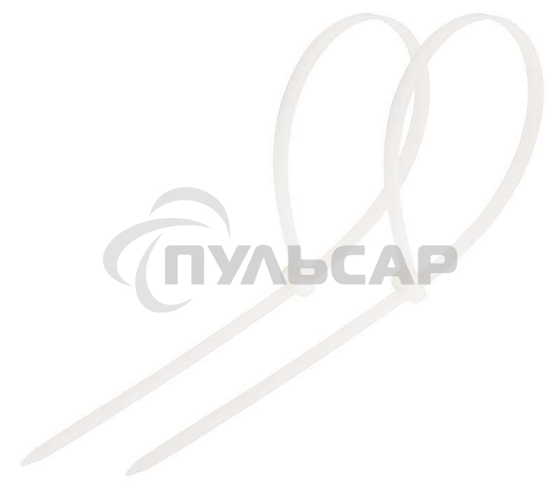 Хомут-стяжка кабельная нейлоновая Rexant 300 x4,8 мм, белая, упаковка 100 шт.