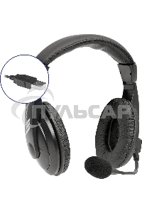 Гарнитура Defender Gryphon 750U USB, черный, 1.8м кабель
