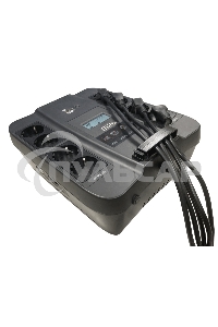 Источник бесперебойного питания Powercom Back-UPS SPIDER, Line-Interactive, LCD, AVR, 550VA/330W, Schuko, USB, черный (1456259)