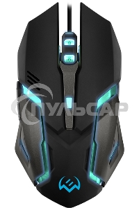 Мышь проводная SVEN RX-G740 черный, 2400 dpi, USB, кнопки - 6