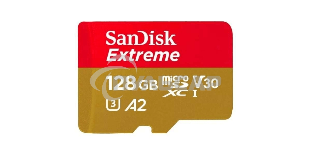 Флеш карта microSD 128Gb SanDisk microSDXC Class 10 UHS-I A2 C10 V30 U3 Extreme 190MB/s