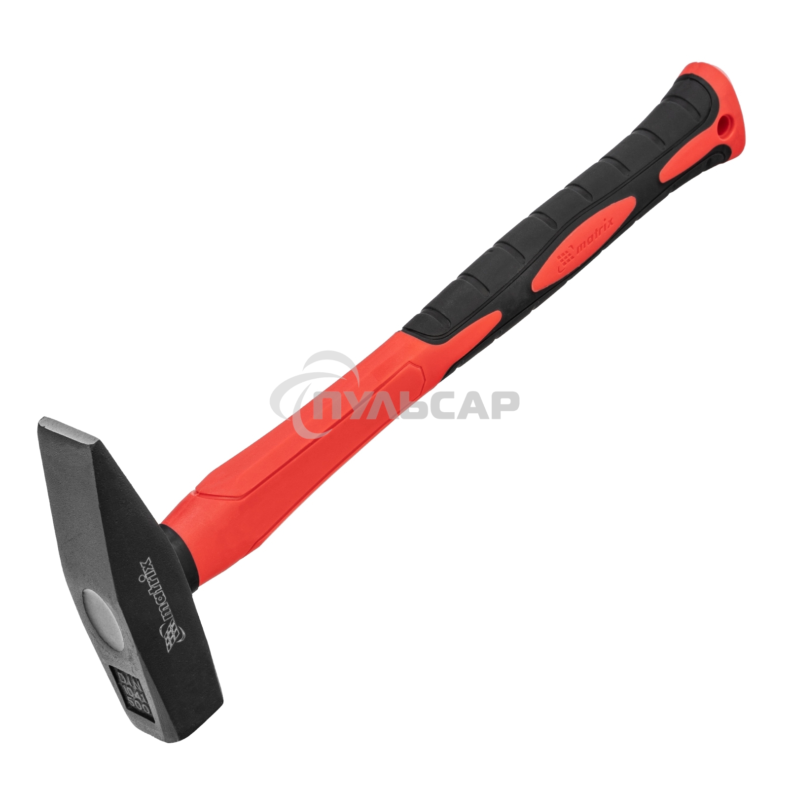 Молоток Matrix слесарный''optimal'', 500 г, фибергласовая обрезиненная рукоятка, квадратный боек