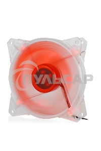 Вентилятор для корпуса Crown CMCF-12025S-1210 прозрачный/красный, 120 мм, 1650 об/мин, 28 дБ, 3 pin