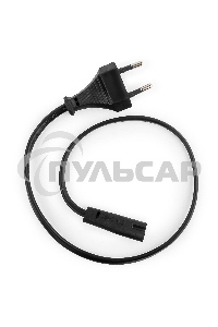 Кабель питания для ноутбуков, аудио/видео техники Gembird PC-184-VDE-0.5М, 0,5м, VDE, 2-pin, черный, пакет