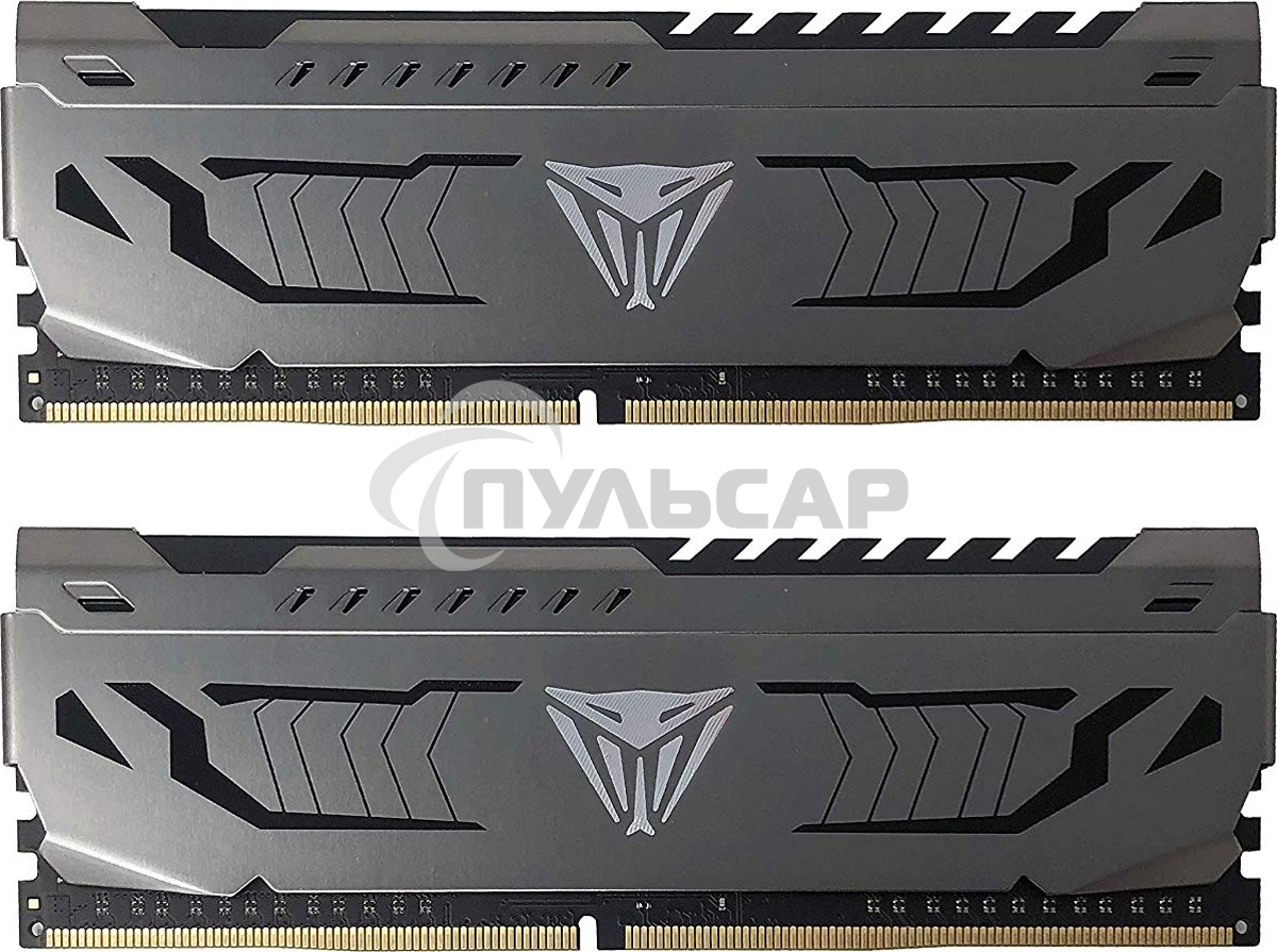 Оперативная память Patriot Viper Steel, DDR4, 32Gb (2x16 Gb), 3200 MHz, CL16, DIMM, радиатор, черный