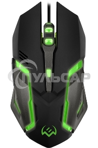 Мышь проводная SVEN RX-G740 черный, 2400 dpi, USB, кнопки - 6