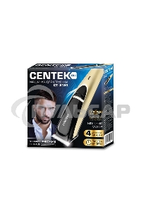 Машинка для стрижки волос Centek CT-2124 черный/золото
