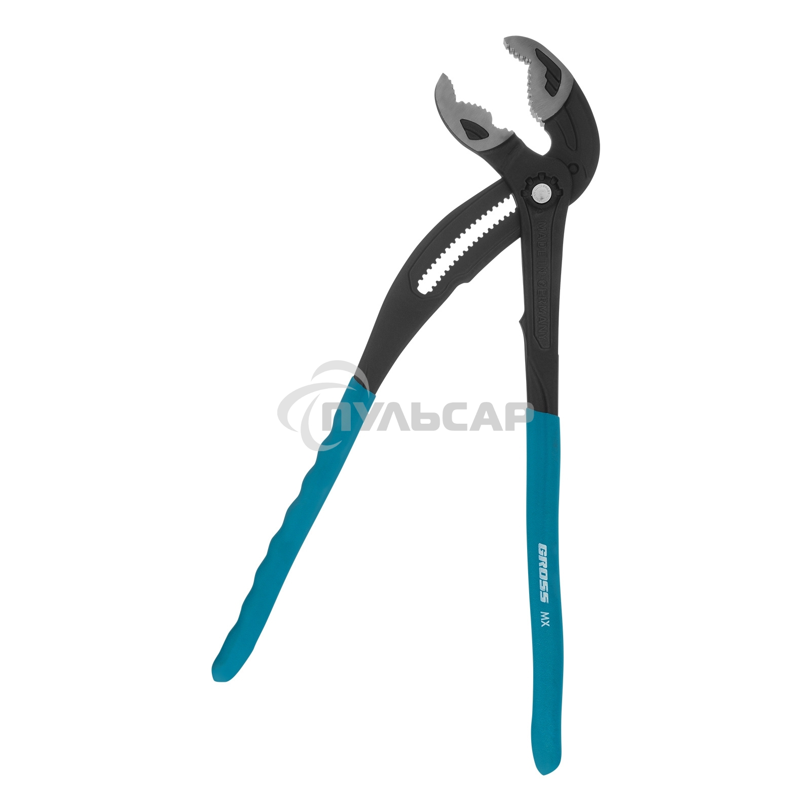 Клещи переставные, кнопочный механизм, обливные рукоятки, 400 мм Gross