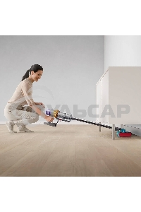 Пылесос вертикальный Dyson V15s Detect Submarine (448798-01) серый, питание от аккумулятора, 240 Вт, уборка влажная/сухая, пылесборник 0,76 л, работа от АКБ max 60 мин.