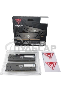 Оперативная память Patriot Viper Steel, DDR4, 32Gb (2x16 Gb), 3200 MHz, CL16, DIMM, радиатор, черный