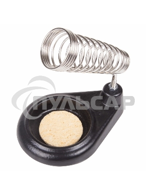 Подставка под паяльник Rexant, чугун, ниша круглая, губка