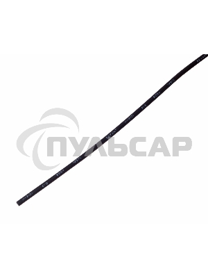 Термоусаживаемая трубка Rexant 1,5/0,75 мм, черная, упаковка 50 шт. по 1 м