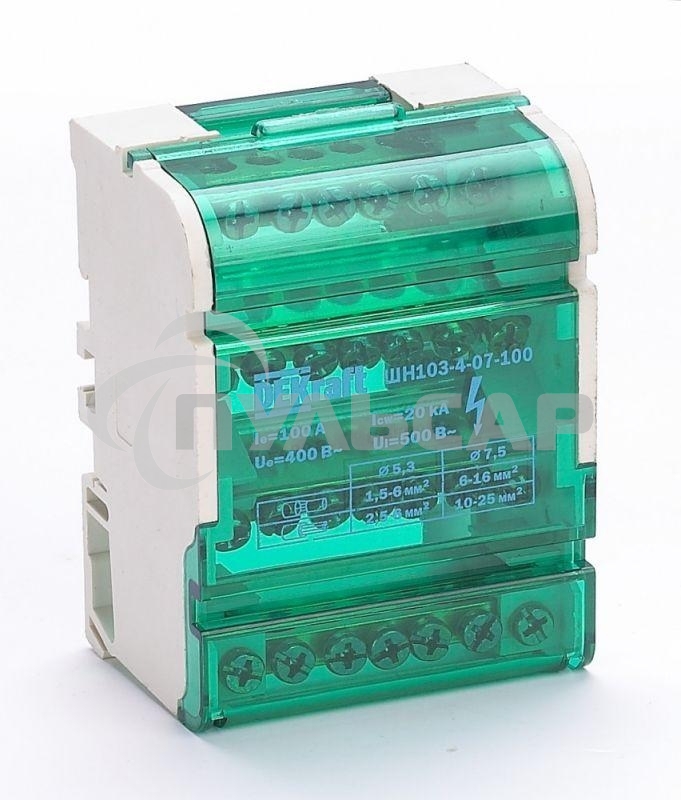 Кросс-модуль на DIN-рейку 4х7 групп 100А ШН-103 DEKraft 32017DEK