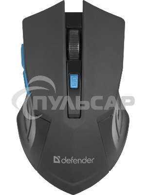 Мышь беспроводная Defender Accura MM-275 синий, 1600 dpi, радиоканал, USB, кнопки - 6