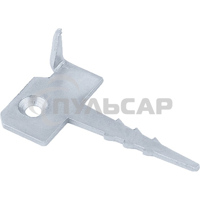 Крепление террасной доски КЛЮЧ, 2мм, 60мм х 30мм, цинк, Россия Сибртех