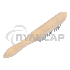 Кордщетка ручная SPARTA 748245 5-рядная металлическая с деревянной ручкой