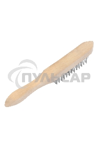 Кордщетка ручная SPARTA 748245 5-рядная металлическая с деревянной ручкой