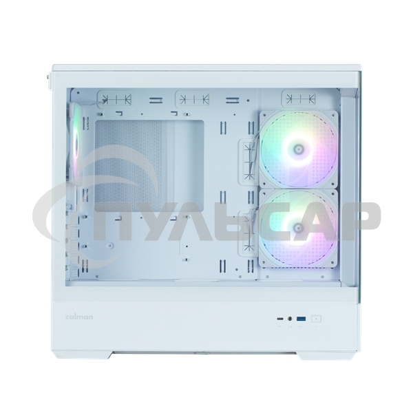 Компьютерный корпус ZALMAN P30 V2, MATX, белый, WINDOW, 2x3.5