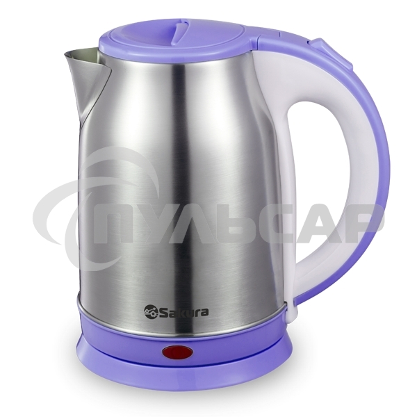 Чайник электрический Sakura SA-2147P (1.8) нерж+фиолет д