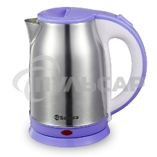 Чайник электрический Sakura SA-2147P (1.8) нерж+фиолет д