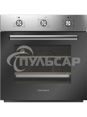 Духовой шкаф электрический Darina 0U5 BDE 112 705 X нержавеющая сталь/стекло черное, встраиваемый