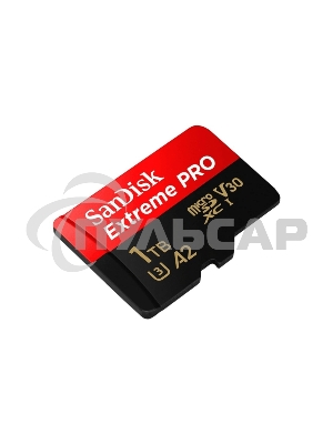 Карта памяти SanDisk Extreme Pro microSD UHS I Card 1Tb for 4K Video on Smartphones, Action Cams & Drones 200MB/s Read, 140MB/s Write, Lifetime Warranty