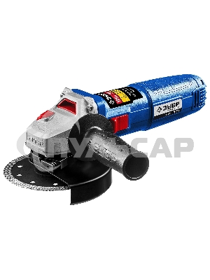 Углошлифовальная машина ЗУБР Профессионал одноруч. хват, пылезащита, 125 мм, 11000 об/мин, 750 Вт УШМ-П125-750