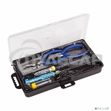 Набор для пайки Rexant (USB паяльник 8 Вт, кусачки, тонкогубцы, подставка, припой, отвертка)