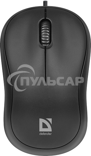 Мышь проводная Defender Patch MS-759 черный, 1000 dpi, USB, кнопки - 3