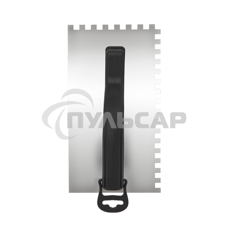 Гладилка нержавеющая 130х270 мм, зуб 6х6 мм, пластиковая ручка Rexant