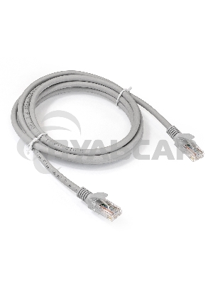 Патч-корд ExeGate EX286383RUS UTP-RJ45-RJ45-5e-2M-LSZH-GY, UTP, cat.5e, LSZH, 2м, серый