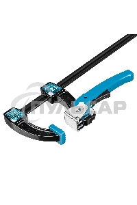 Струбцина реечная быстрозажимная,металлический корпус,рычажный храповый механизм,12