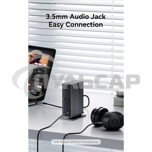 Мультифункциональная док-станция Vention USB Type C 14 в 1 с поддержкой Thunderbolt 4