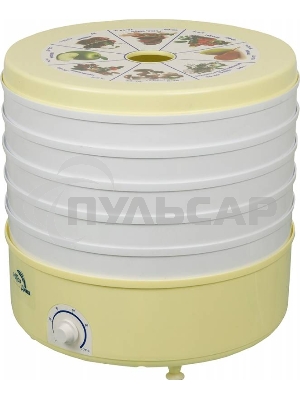 Сушилка для фруктов и овощей Ротор Дива СШ-007 5под. 520Вт белый