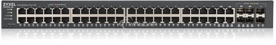 Коммутатор ZYXEL GS1920-48v2 Hybrid Smart switch Zyxel Nebula Flex, 44xGE, 4xCombo (SFP/RJ-45), 2xSFP, Standalone / cloud management