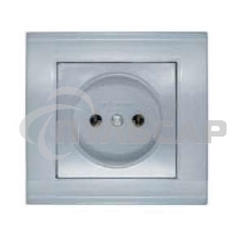 Розетка 1-м СП Бриллиант 16А IP20 серебр. Universal 7949834