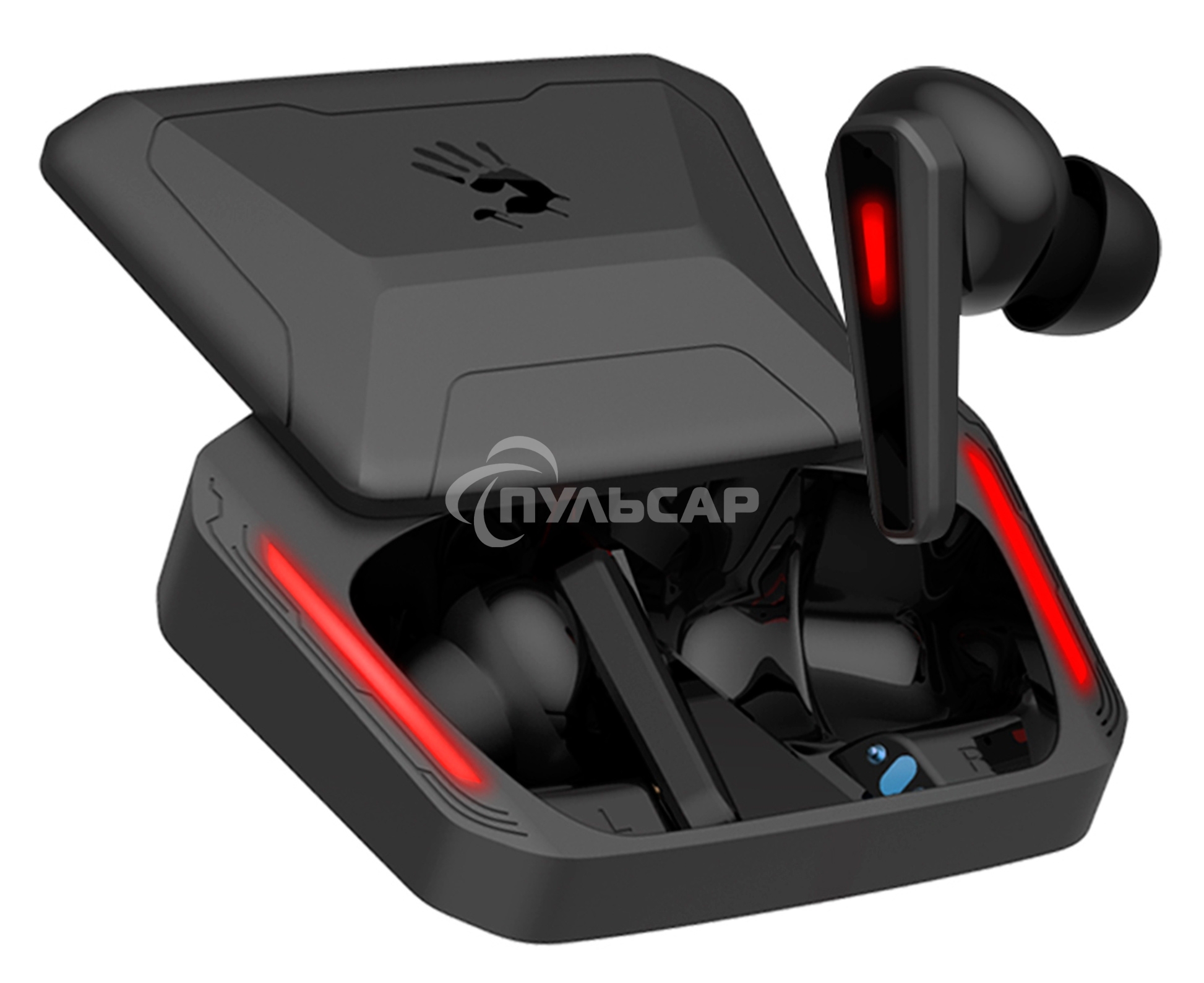 Наушники с микрофоном A4Tech Bloody M70 черный/красный вкладыши BT в ушной раковине (M70 BLACK+ RED)