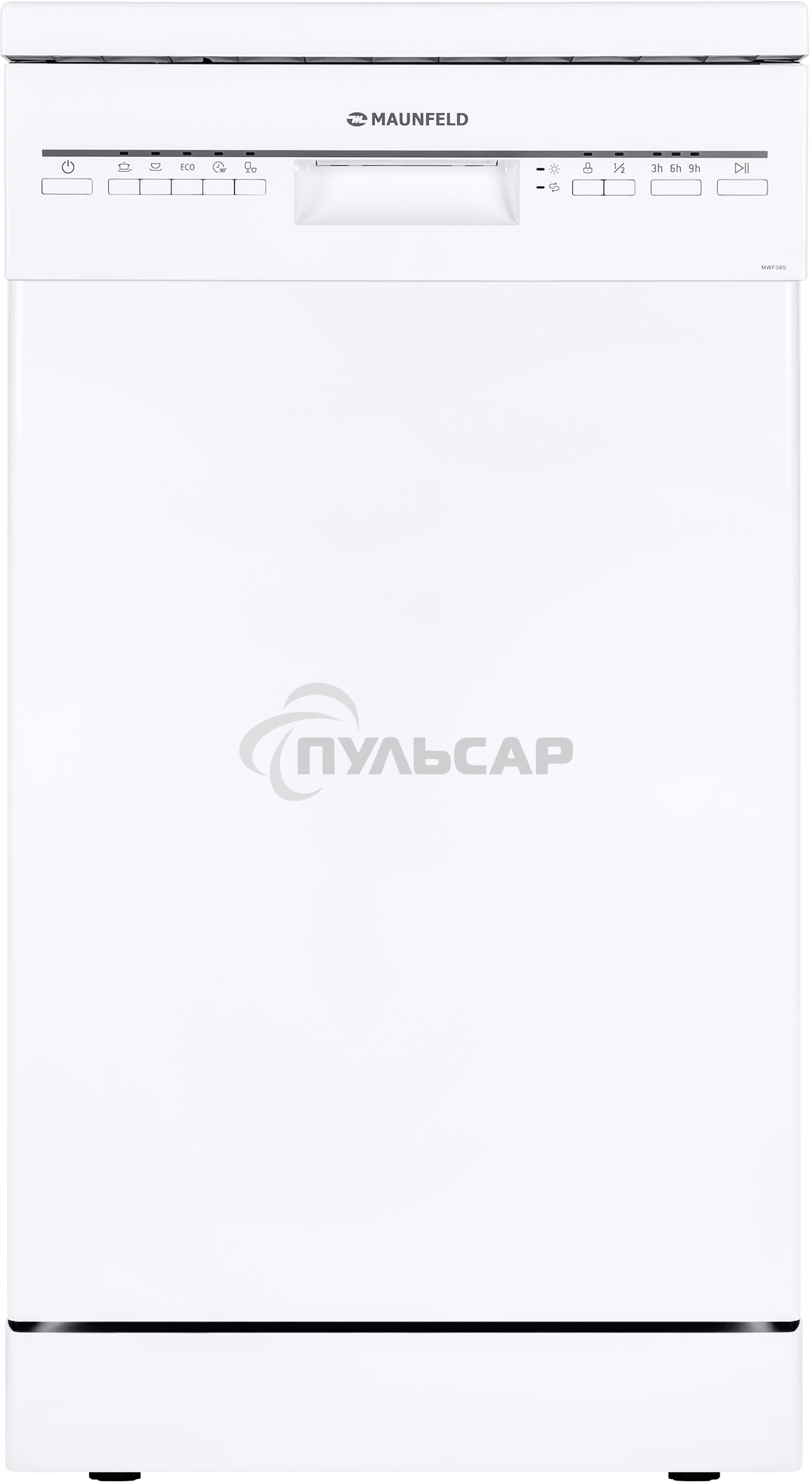 Посудомоечная машина Maunfeld MWF08S, белый, 44.8 см, 9 компл., 49 дБ, класс A+