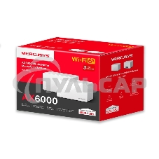 Домашняя Mesh Wi‑Fi система AX6000 Whole Home Mesh Wi-Fi 6 SystemSPEED: 1148 Mbps at 2.4 GHz + 4804 Mbps at 5 GHzSPEC: Internal Antennas, 1× 2.5 Gbps Port (WAN/LAN auto-sensing), 2× Gigabit Ports (WAN/LAN auto-sensing), 1024-QAM, OFDMA, HE160FEATURE: MERC
