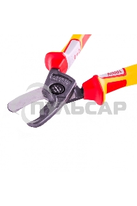 Кабелерез, диэлектрические рукоятки до 1000 В, трехкомпонентные рукоятки, 210 мм Gross