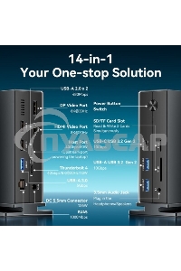 Мультифункциональная док-станция Vention USB Type C 14 в 1 с поддержкой Thunderbolt 4