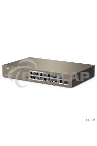 Коммутатор неуправляемый IP-COM F1118P-16-150W PoE, 18 портов, 18х100 Мбит/с, 2x1 Gbит/с, PoE 16х30 Вт (до 130Вт)