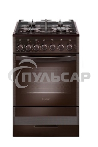 Плита комбинированная Gefest ПГЭ 5502-02 0045 коричневый, конфорок 4 газовых, духовка 55 л, 50 см x 85 см x 58.5 см