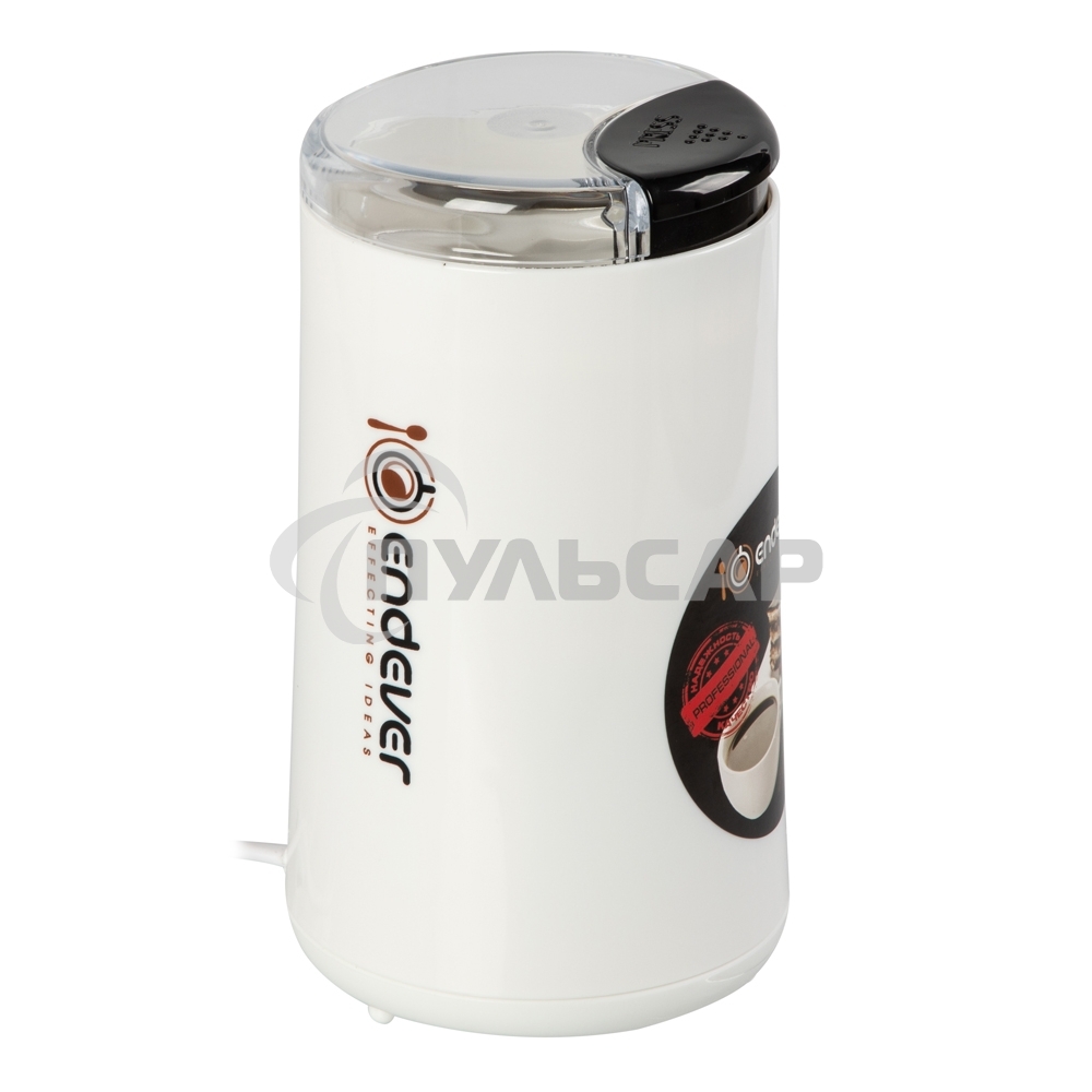 Кофемолка Endever Costa-1053, 250 Вт, 15000 об/мин, вес продукта для помола 100 гр, ABS-пластик, защита от перегрева двигателя