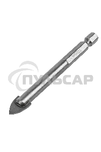 Сверло по керамической плитке и стеклу Matrix, 10 мм, 6-гр хвостовик