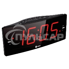 Радиобудильник Harper HCLK-2042, красная подсветка,черный