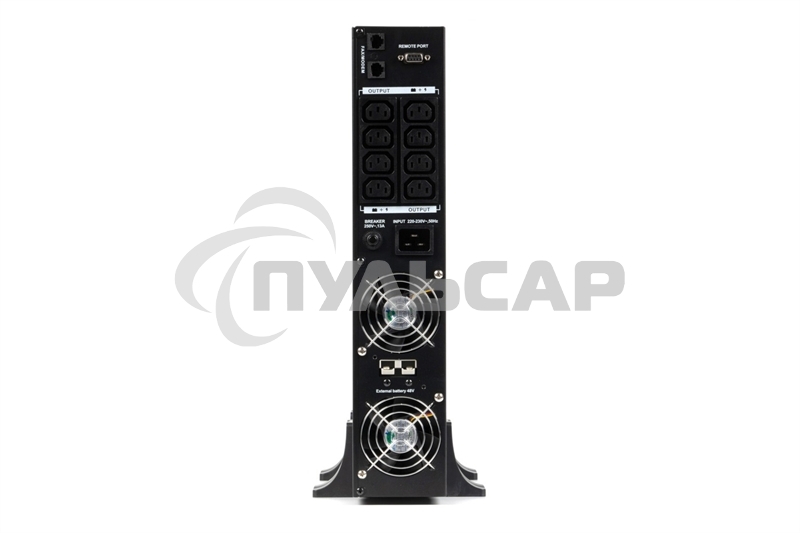 Источник бесперебойного питания ИБП Бастион RAPAN-UPS 3000 RACK+4x9Ah (2100 Вт, Line-interactive, встроенные АКБ 6 шт.x 9Ah) 8960