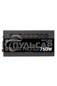 Блок питания Thermaltake Smart Pro RGb (PS-SPR-0750FPCBEU-R), 750Вт, 80 PLUS Bronze, 140мм, модульный, черный